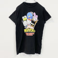 僕のヒーローアカデミア　サンリオ　sanrio　半袖プリントTシャツ　クルーネック　レトロ　黒　ブラック　Sサイズ　古着