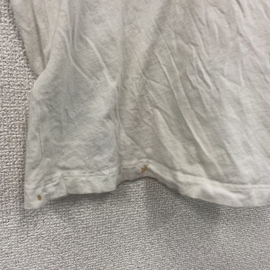 ALLSAINTS　半袖プリントアニマルTシャツ　ヒョウ柄　白　ホワイト　Sサイズ　古着