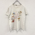 CLASSIC RINGSPUN　半袖プリントTシャツ　白　ホワイト　Mサイズ カットソー メンズ コットン 古着