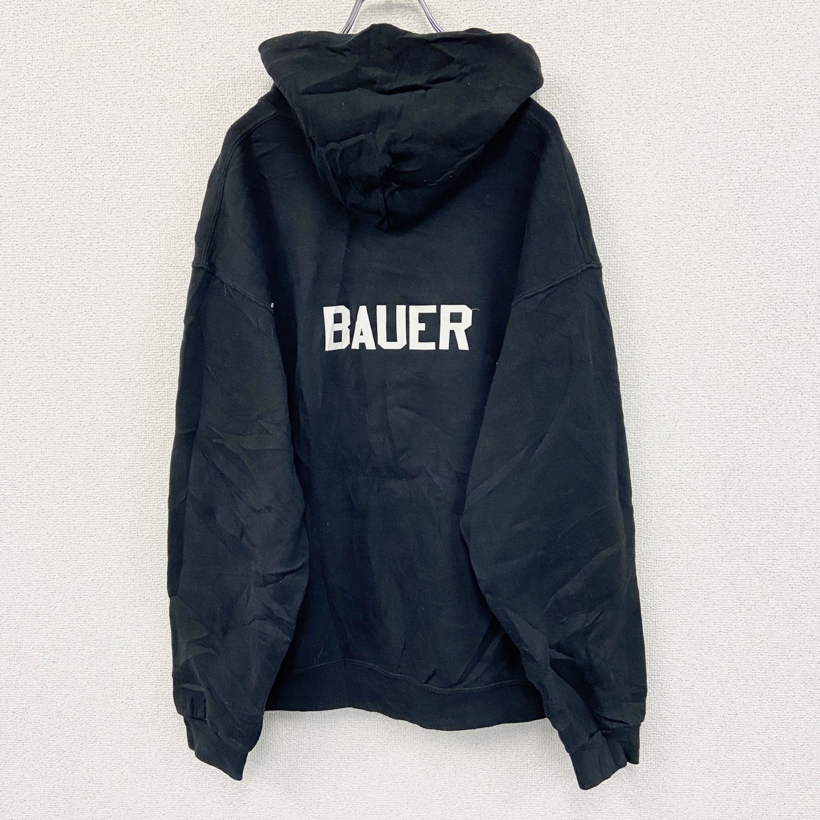 00s　RUSSELL ATHLETIC　ラッセル　スウェットパーカー/フーディー　ヴィンテージ　黒　ブラック　Lサイズ　古着