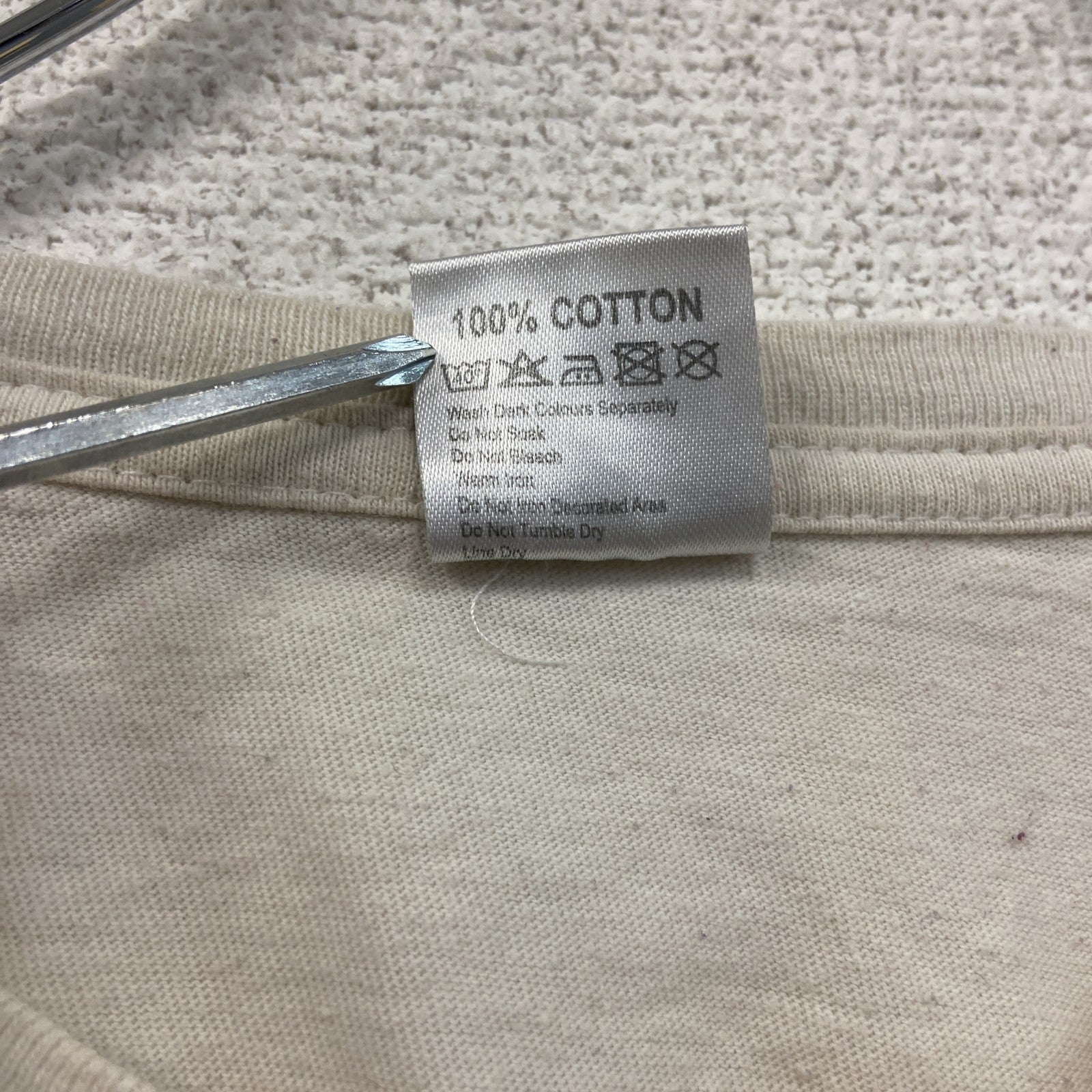 CLASSIC RINGSPUN　半袖プリントTシャツ　白　ホワイト　Mサイズ カットソー メンズ コットン 古着