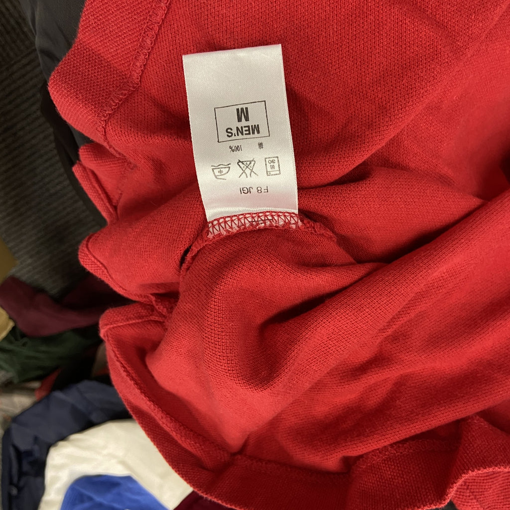 90s　NIKE　ナイキ　半袖ポロシャツ　スウッシュロゴ　ヴィンテージ　赤　レッド　LLサイズ　古着