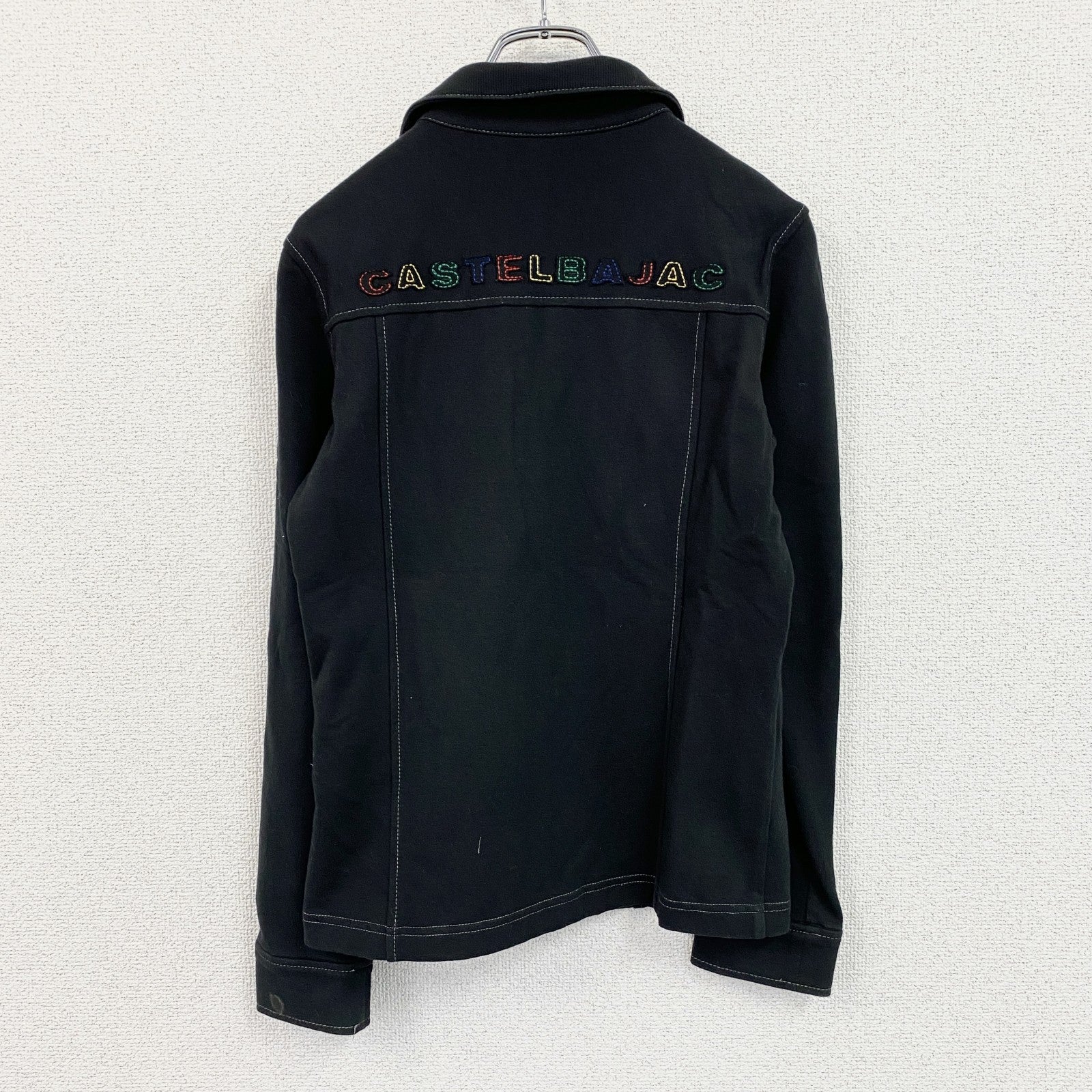 CASTELBAJAC　カステルバジャック　フルジップスウェットジャケット　黒　ブラック　1サイズ　古着