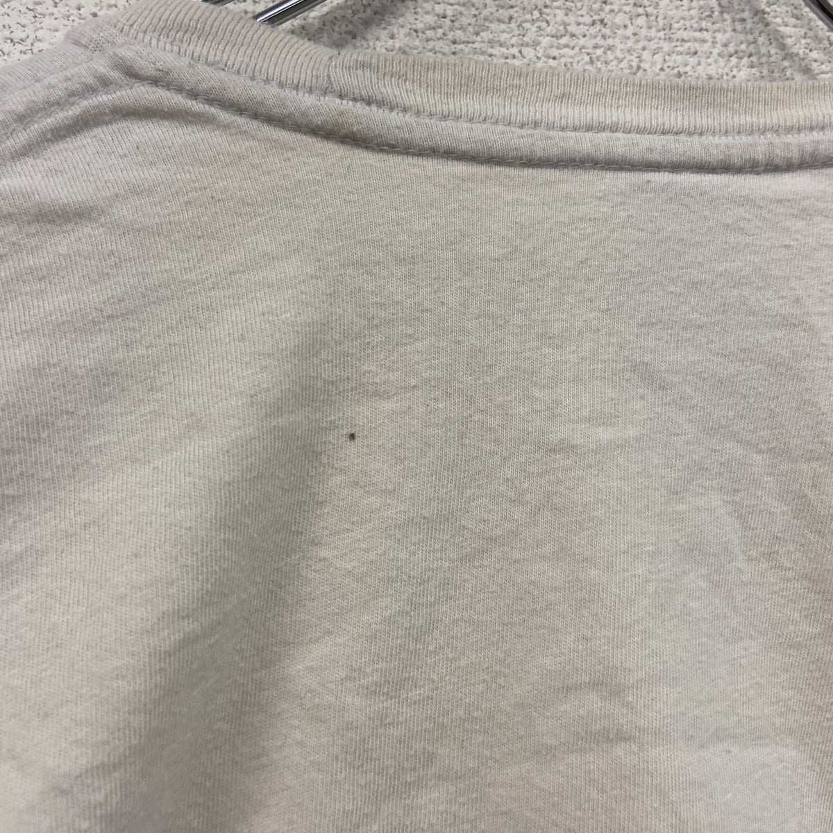 CLASSIC RINGSPUN　半袖プリントTシャツ　白　ホワイト　Mサイズ カットソー メンズ コットン 古着