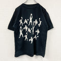 半袖プリントTシャツ　スポーツ　バレーボール　黒　ブラック　古着