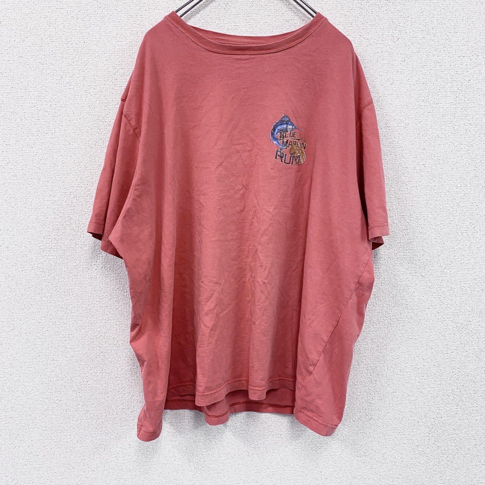 FADED☆GLORY　半袖プリントTシャツ　両面プリント　サーモンピンク　XXXLサイズ　古着