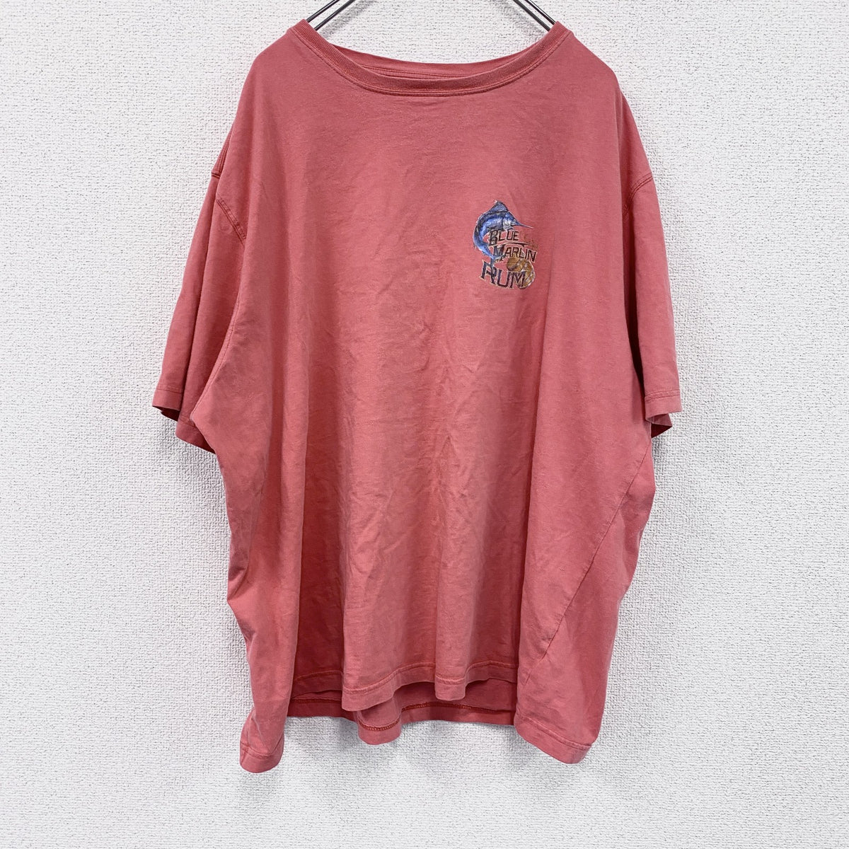 FADED☆GLORY　半袖プリントTシャツ　両面プリント　サーモンピンク　XXXLサイズ　古着