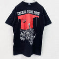 FRUIT OF THE LOOM　半袖バンドプリントTシャツ　クルーネック　レトロ　黒　ブラック　Mサイズ　古着