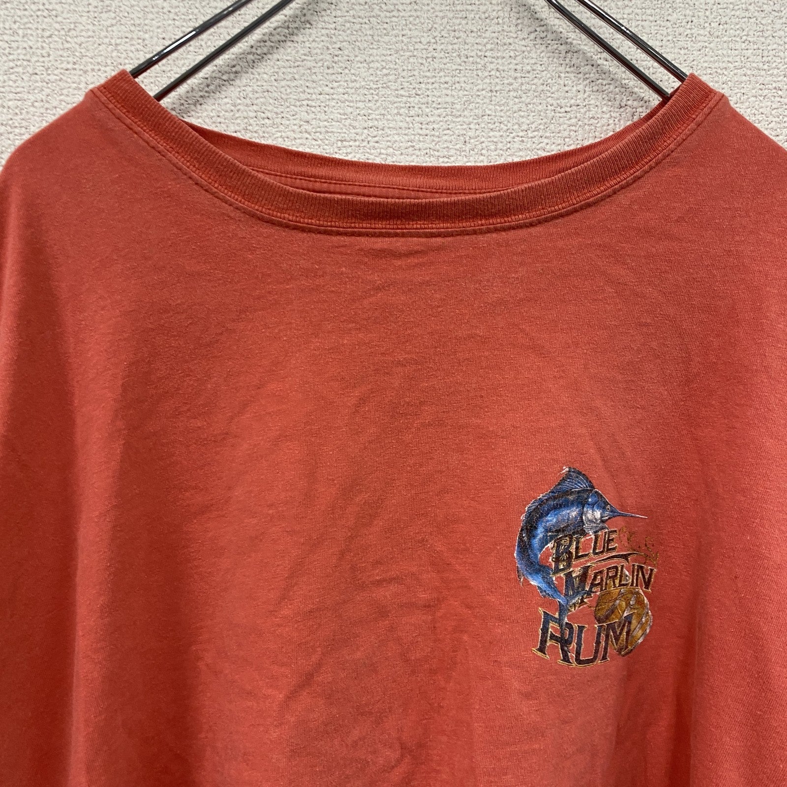 FADED☆GLORY　半袖プリントTシャツ　両面プリント　サーモンピンク　XXXLサイズ　古着