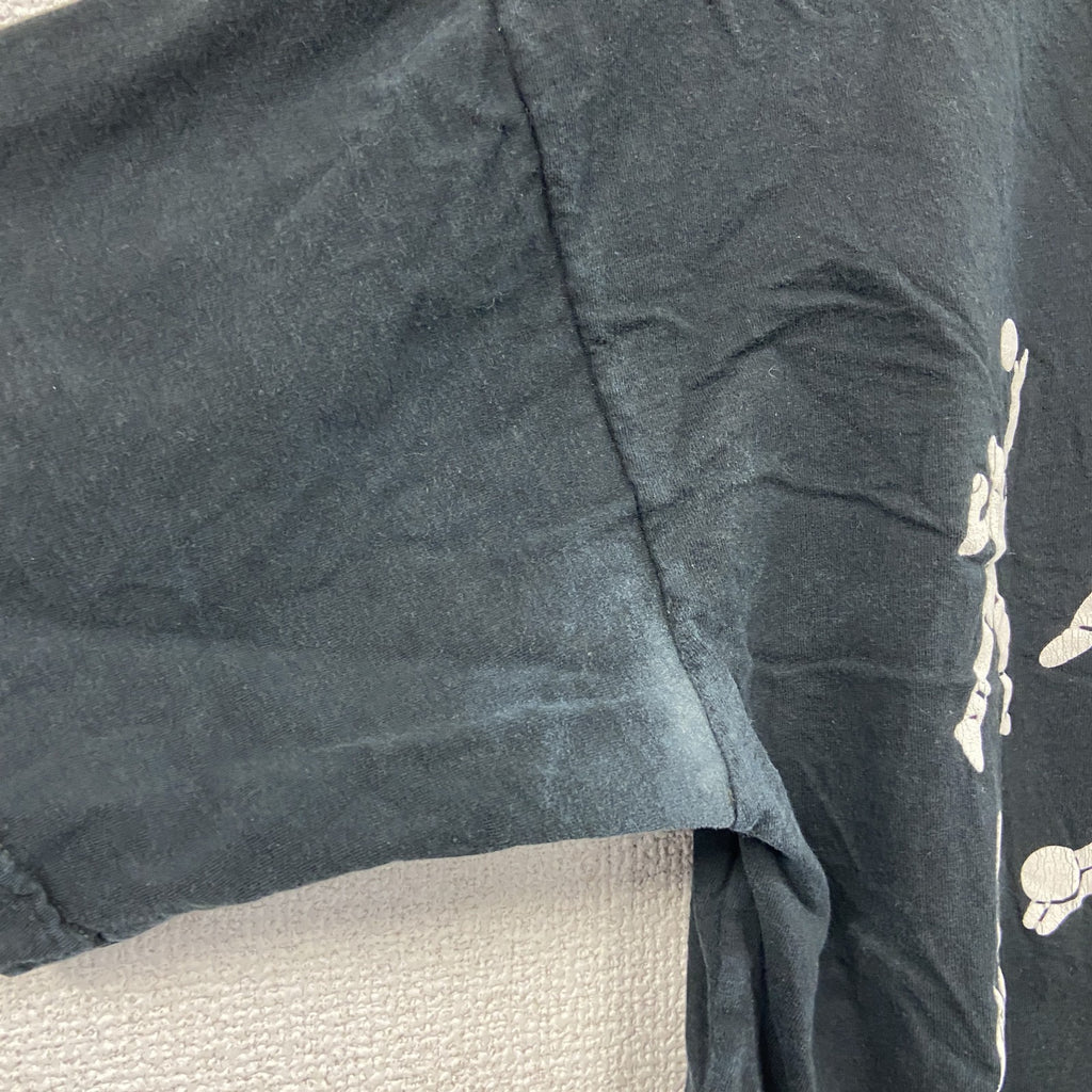 半袖プリントTシャツ　スポーツ　バレーボール　黒　ブラック　古着