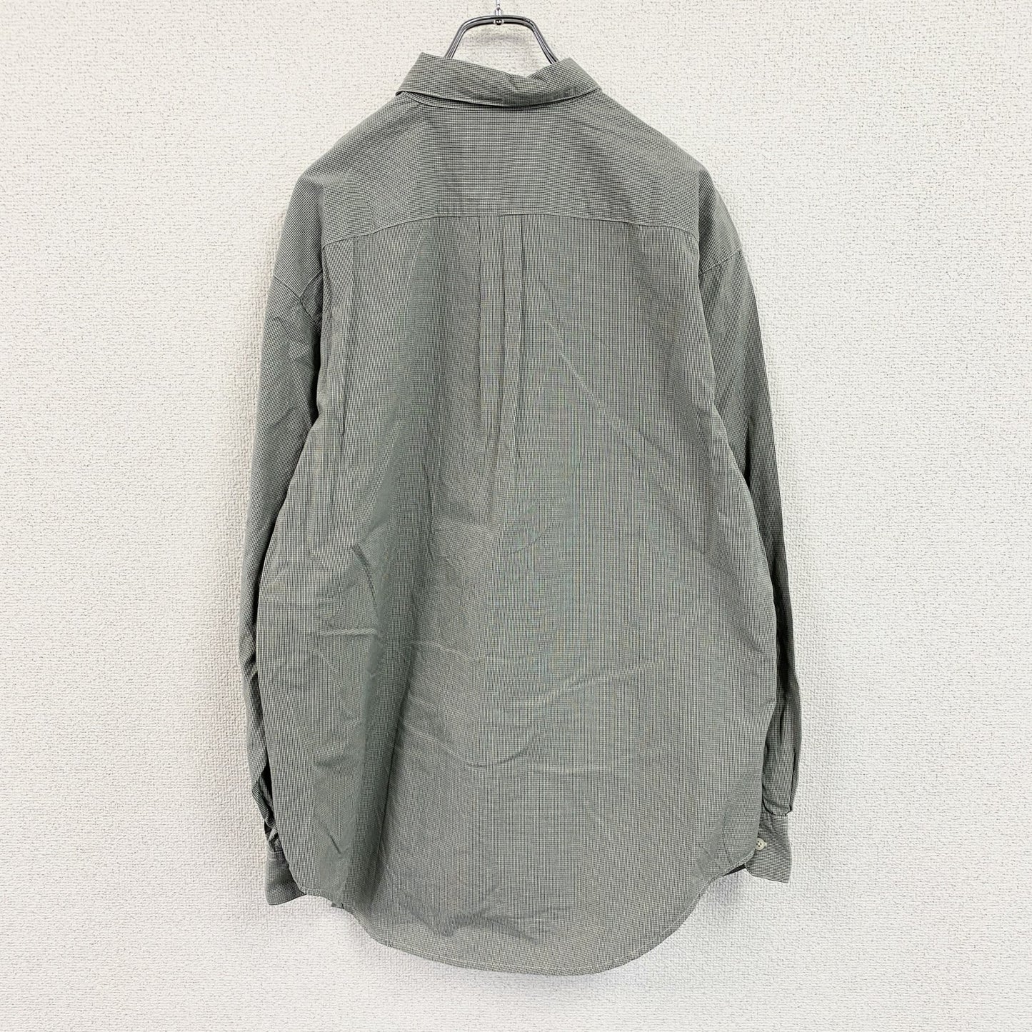 GAP　ギャップ　長袖シャツ　チェック柄　緑　グリーン　Mサイズ