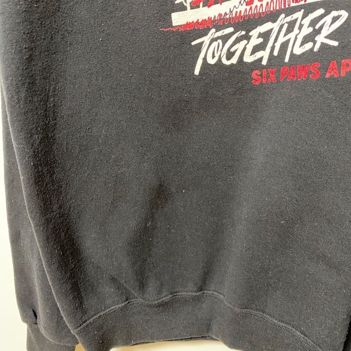 JERZEES ジャージーズ　HOME COMING　長袖プリントスウェット　トレーナー　黒　ブラック　Lサイズ　古着