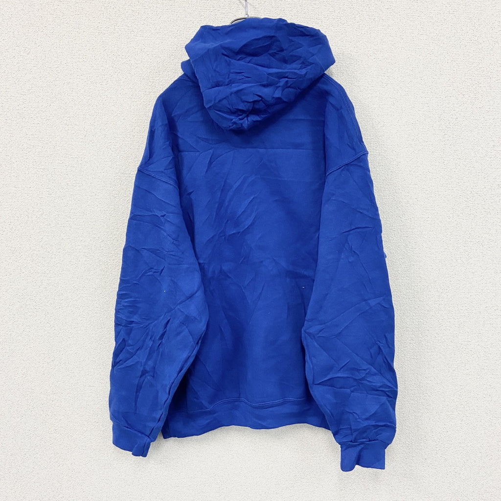 00s　RUSSELL ATHLETIC　ラッセル　スウェットパーカー/フーディー　ヴィンテージ　青　ブルー　Lサイズ　古着
