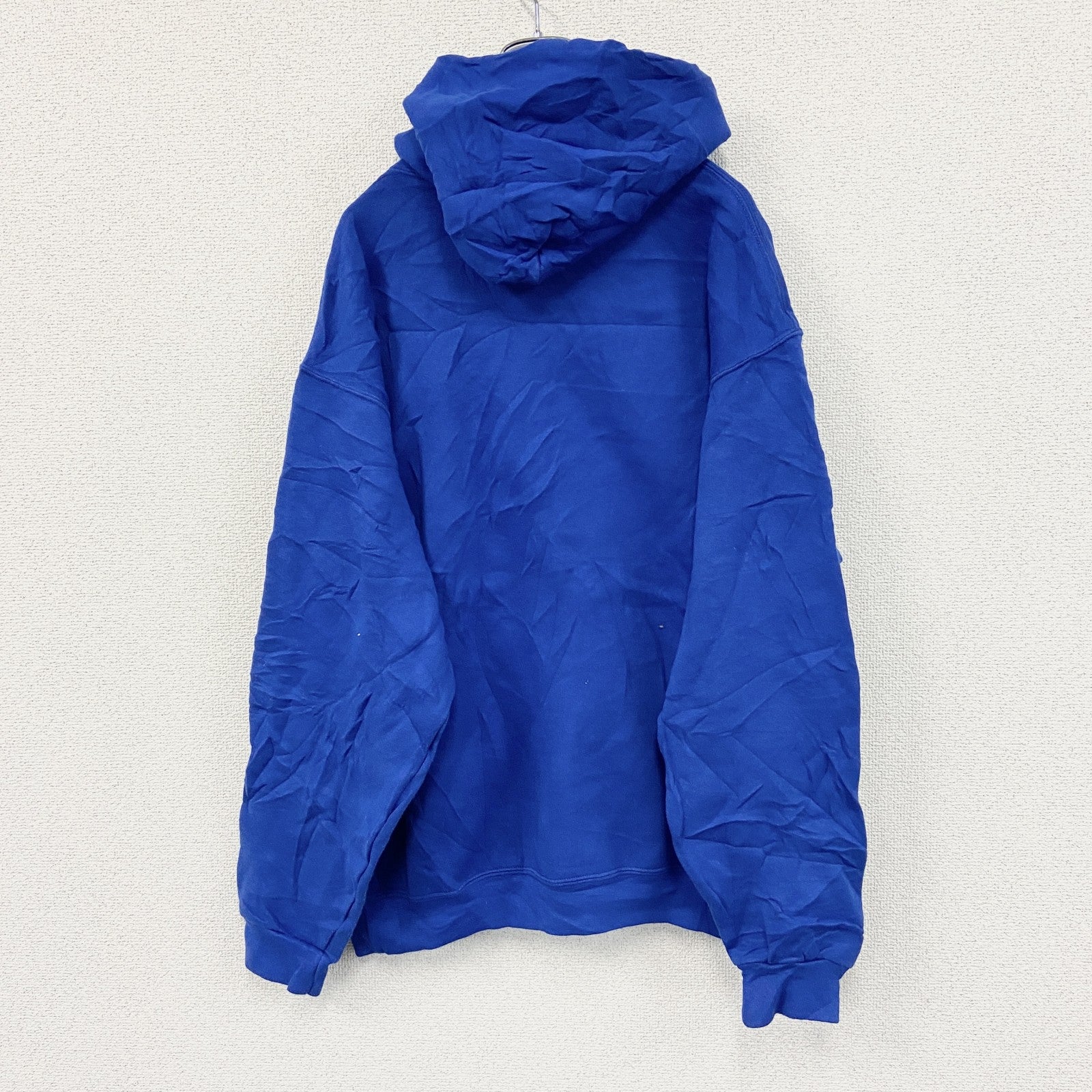 00s　RUSSELL ATHLETIC　ラッセル　スウェットパーカー/フーディー　ヴィンテージ　青　ブルー　Lサイズ　古着