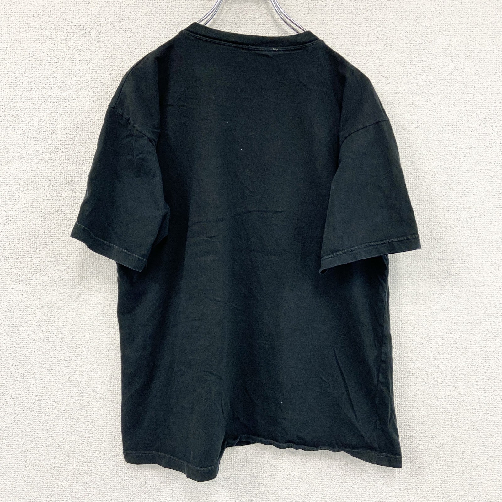 半袖プリントTシャツ　スポーツ　バレーボール　黒　ブラック　古着