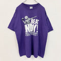 JERZEES　ジャージーズ　半袖両面プリントTシャツ　アメフト　背番号　クルーネック　紫　パープル　XLサイズ　古着