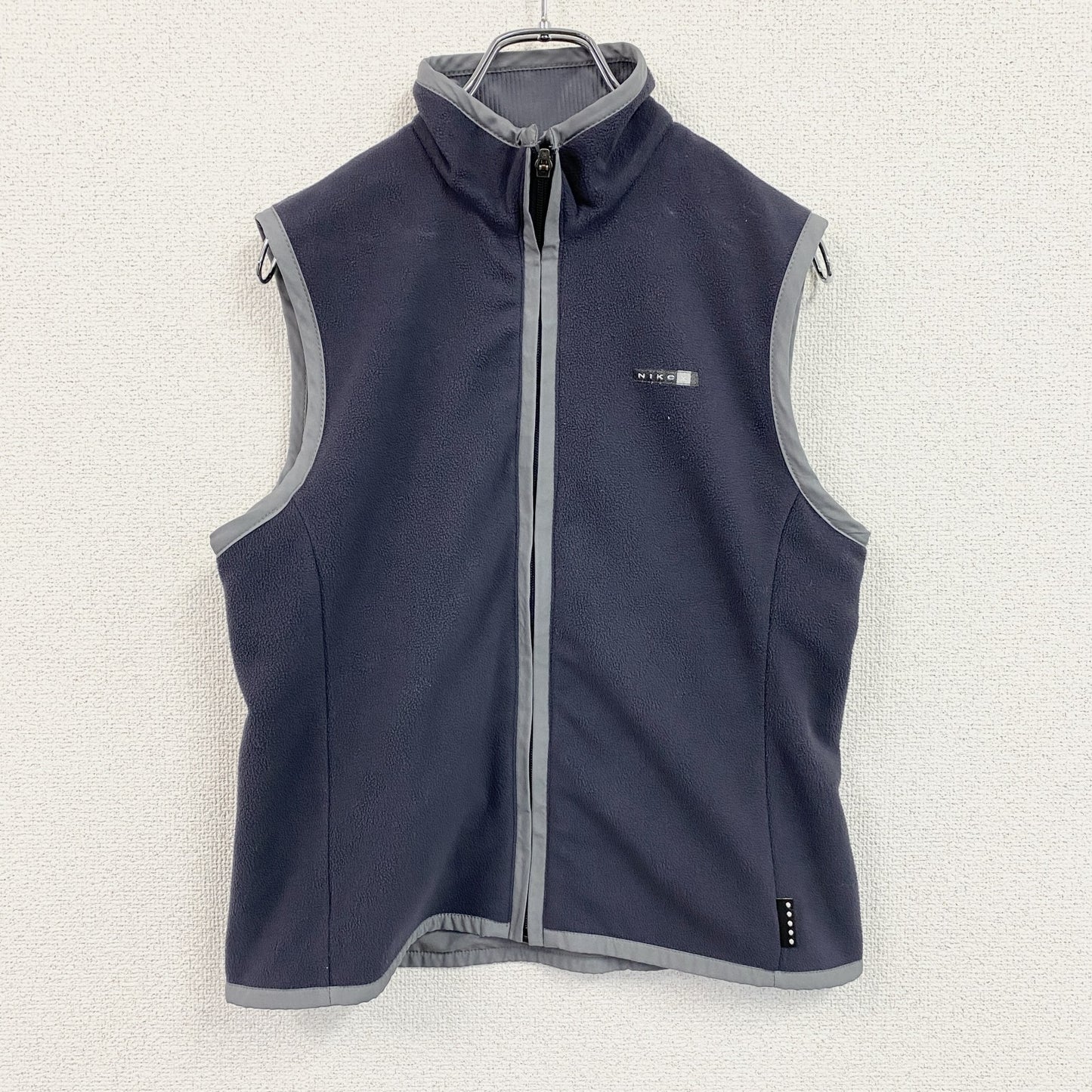 NIKE　ナイキ　フリースベスト/ボアベスト　紺　ネイビー　グレー　Mサイズ　