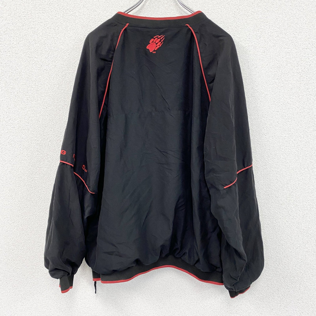 90s～　COLLE GIATE　プルオーバージャケット　ヴィンテージ　黒　ブラック　XLサイズ　古着