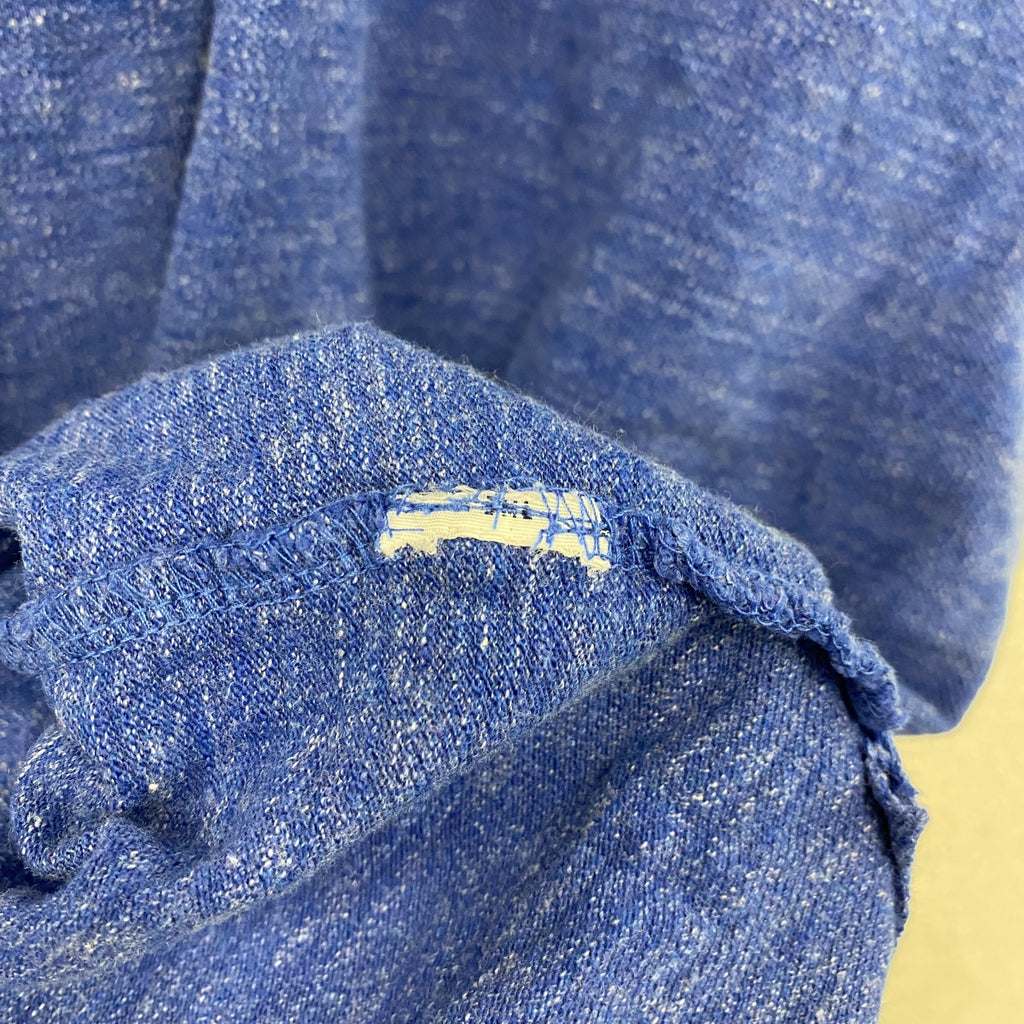 POLO RALPH LAUREN　ラルフローレン　半袖ポロシャツ　刺ロゴ　青　ブルー　XLサイズ メンズ 古着