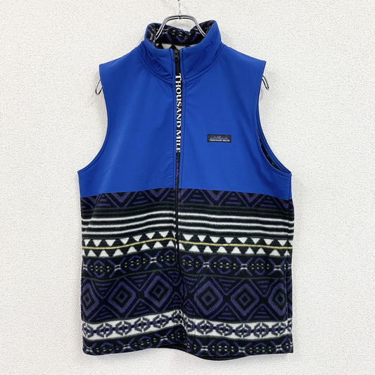 THOUSAND MILE　サウザンドマイル　フリースベスト/ボアベスト　青　ブルー　