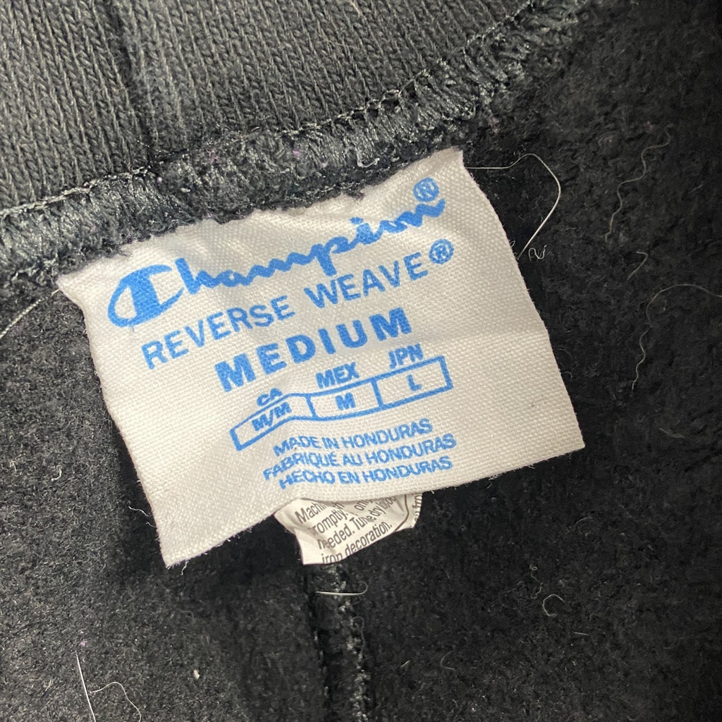 Champion　チャンピオン　リバースウィーブ　スウェットパンツ　amazon　企業ロゴ　黒　ブラック　Mサイズ　古着