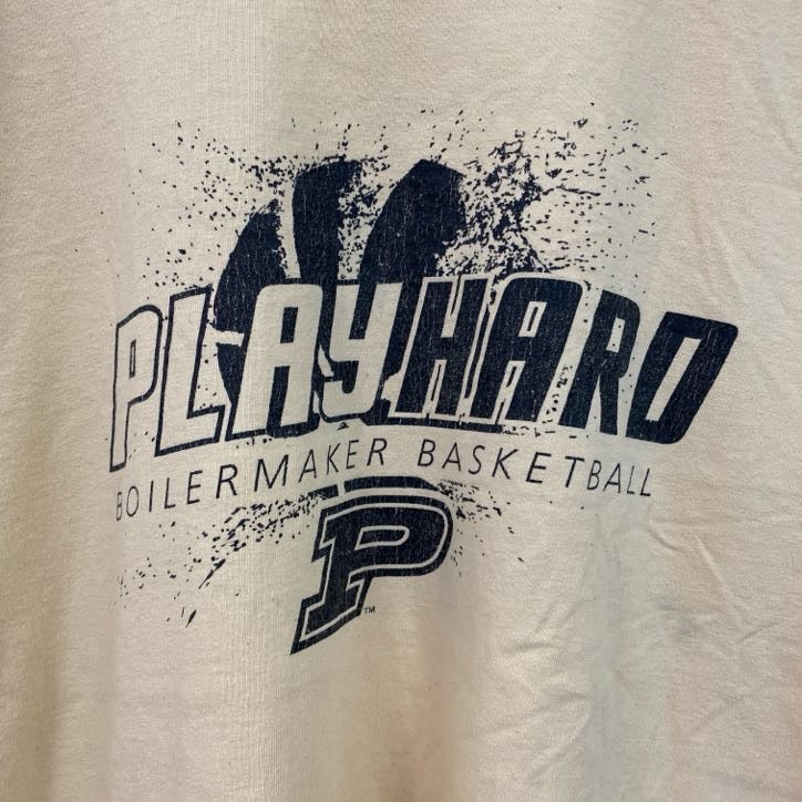 GILDAN　ギルダン　半袖スポーツプリントTシャツ　バスケ　レトロ　クルーネック　黄色　イエロー　XLサイズ　古着