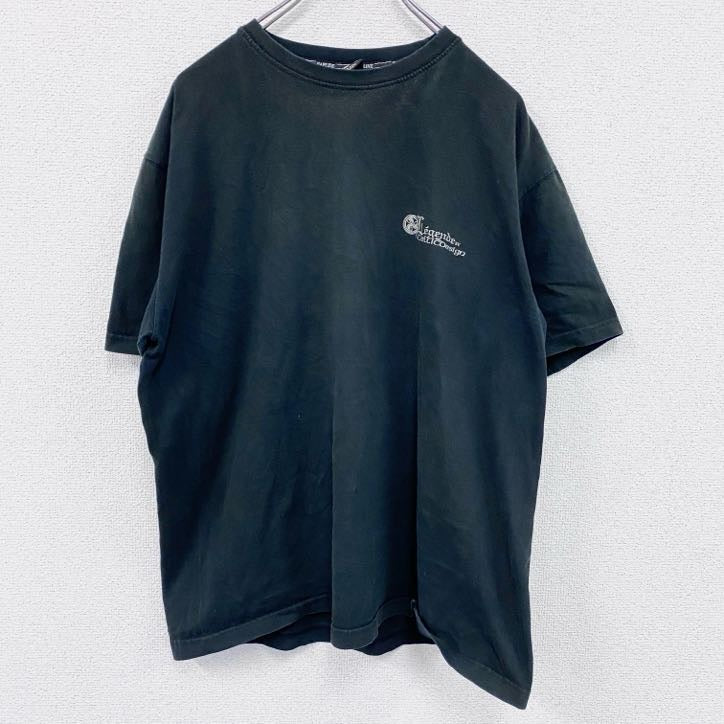BAPLINE　半袖Tシャツ　両面プリント　黒　ブラック　XLサイズ　古着