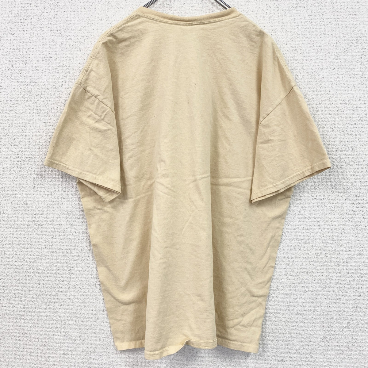 GILDAN　ギルダン　半袖スポーツプリントTシャツ　バスケ　レトロ　クルーネック　黄色　イエロー　XLサイズ　古着