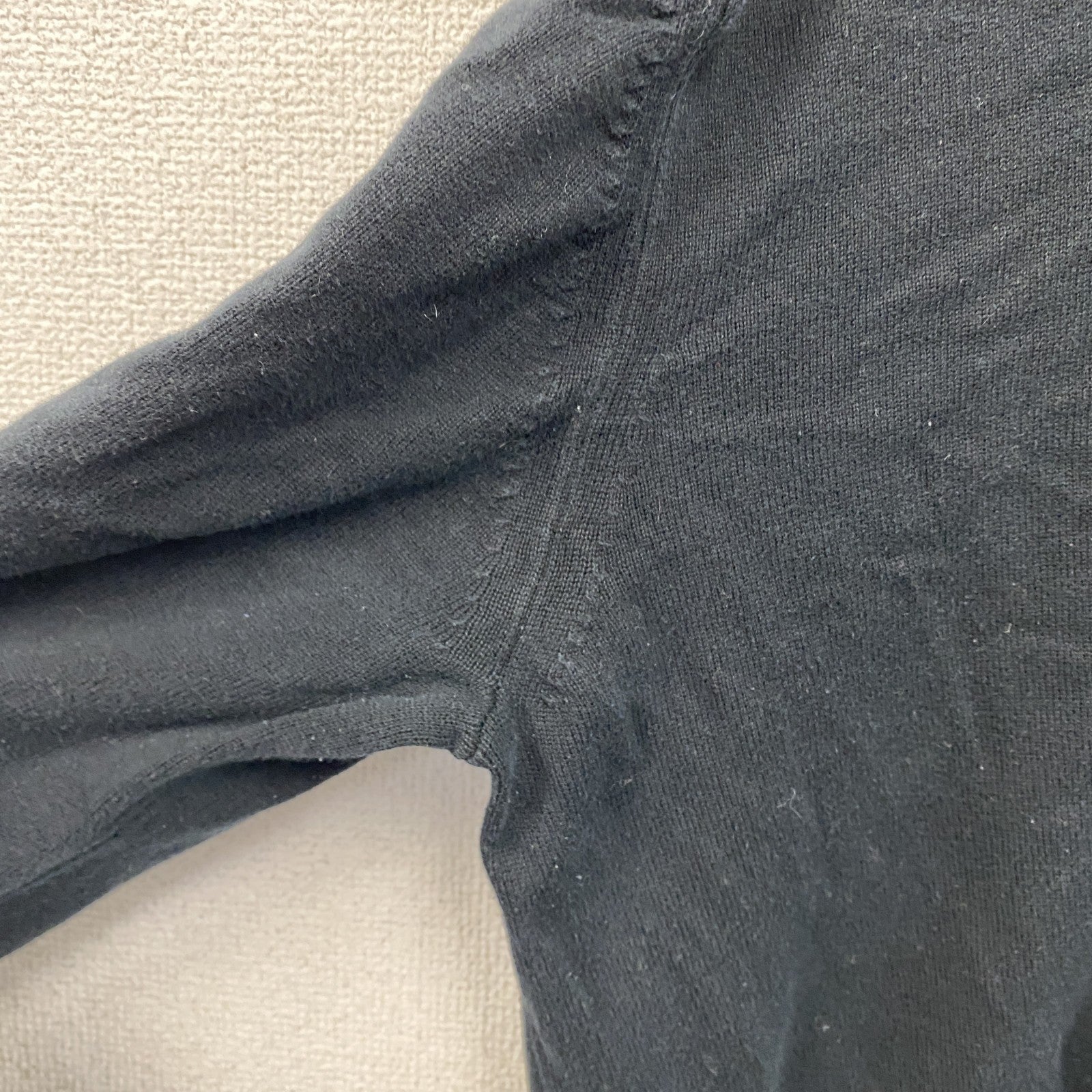 PUMA　プーマ　ニットセーター　黒　ブラック　Lサイズ　古着