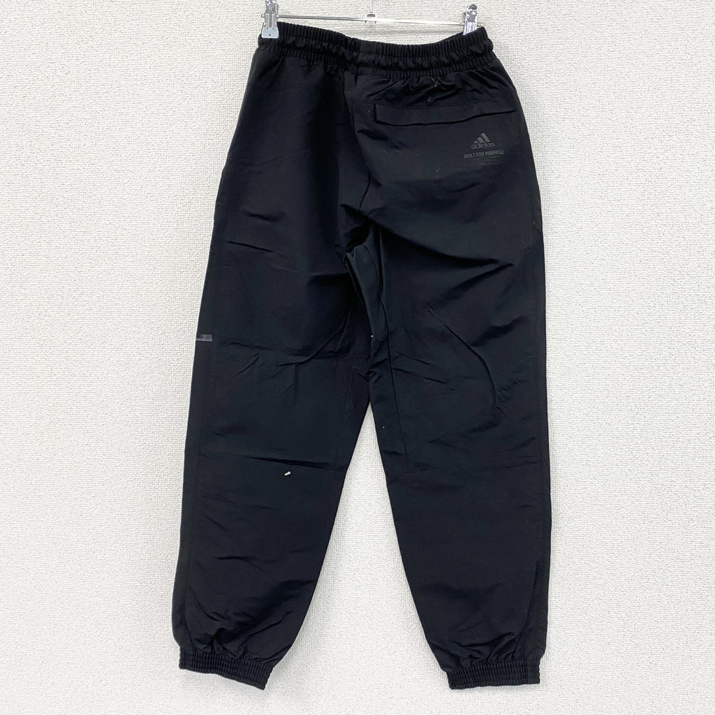 adidas　アディダス　ナイロンパンツ パフォーマンスロゴ　黒　ブラック　Mサイズ メンズ 古着