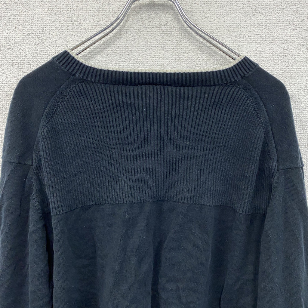 PUMA　プーマ　ニットセーター　黒　ブラック　Lサイズ　古着