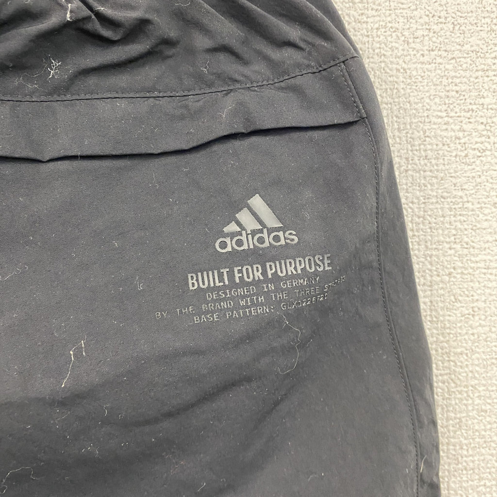 adidas　アディダス　ナイロンパンツ パフォーマンスロゴ　黒　ブラック　Mサイズ メンズ 古着