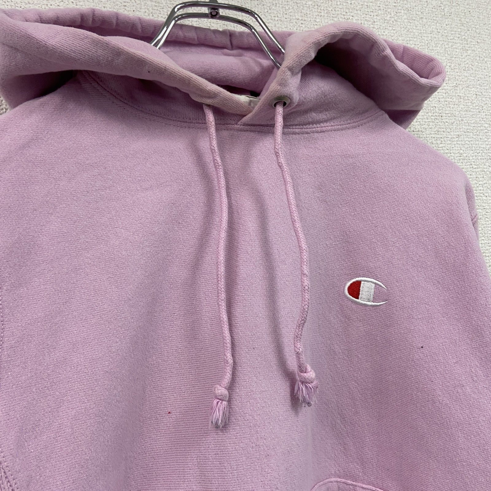 Champion　チャンピオン　リバースウィーブ　スウェットパーカー/フーディー　ピンク　XSサイズ　古着