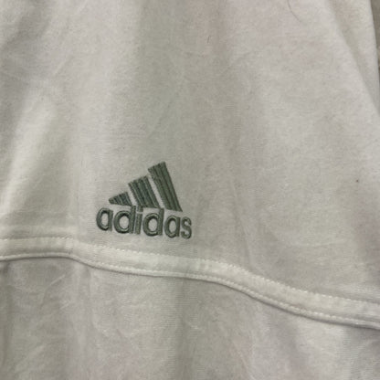 90s　adidas　アディダス　ベロアトラックジャケット/ジャージ　パフォーマンスロゴ　ヴィンテージ　白　ホワイト　Mサイズ