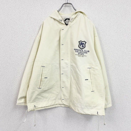 PERSON’S　パーソンズ　フルジップジャケット　フーデッドジャケット　オフホワイト　