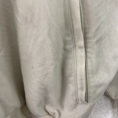 90s　adidas　アディダス　ベロアトラックジャケット/ジャージ　パフォーマンスロゴ　ヴィンテージ　白　ホワイト　Mサイズ