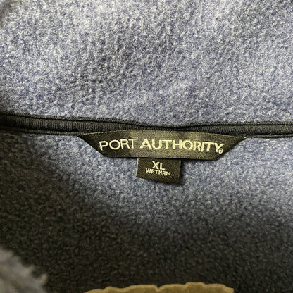 古着 used　PORT AUTHORITY　長袖フリースジャケット　ハイネックフルジップ　SCOTT　ポイント刺繍　XLサイズ