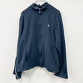 00s　adidas　アディダス　トラックジャケット/ジャージ　袖フレア　パフォーマンスロゴ　ヴィンテージ　黒　ブラック　Lサイズ　古着