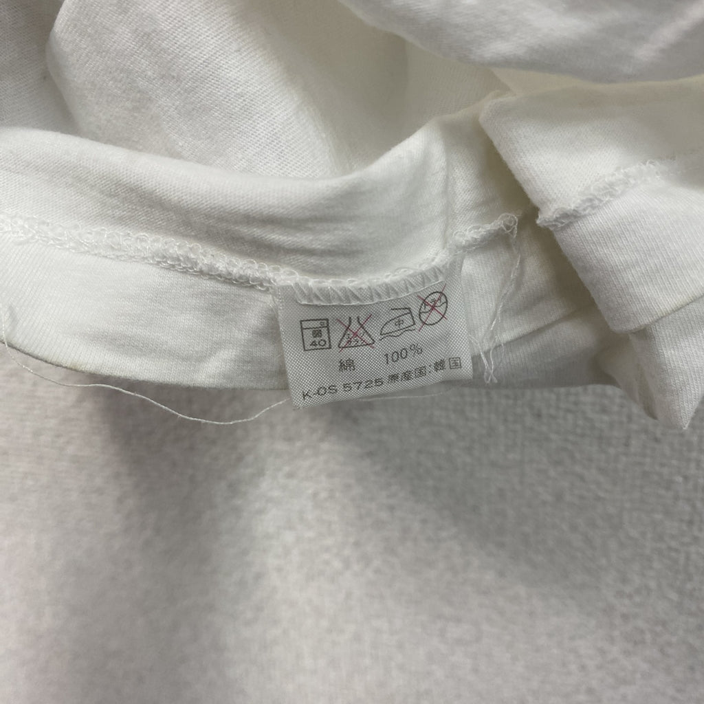 CHAMPFER　シャンフェール　半袖プリントTシャツ　シングルステッチ　白　ホワイト カットソー メンズ コットン 古着