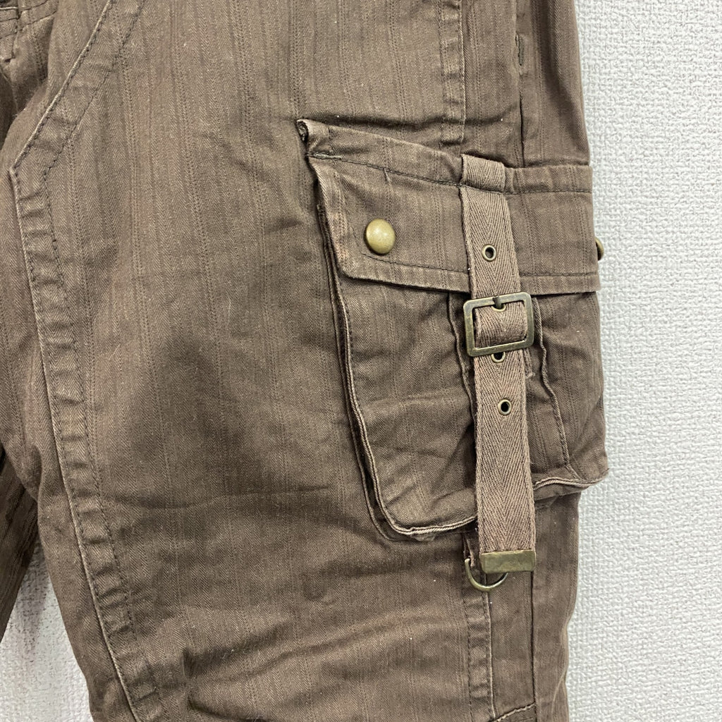 Semantic Design　セマンティックデザイン　ミリタリー風カーゴパンツ　茶色　ブラウン　Lサイズ　古着