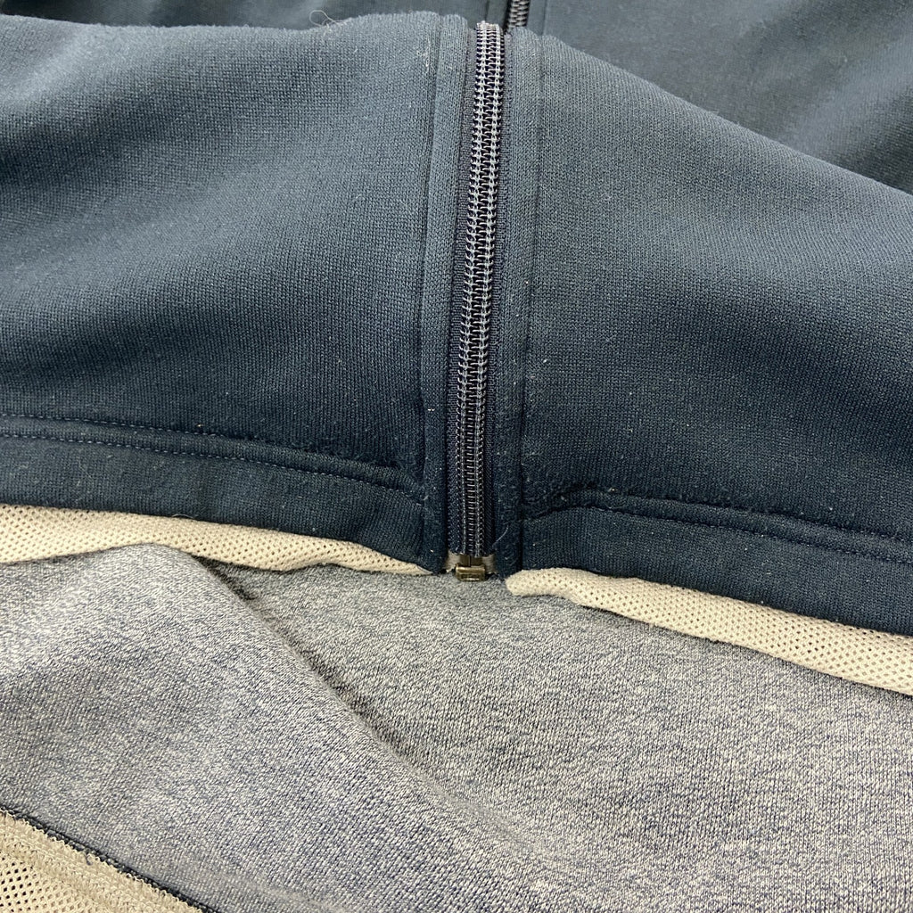 00s　adidas　アディダス　トラックジャケット/ジャージ　袖フレア　パフォーマンスロゴ　ヴィンテージ　黒　ブラック　Lサイズ　古着