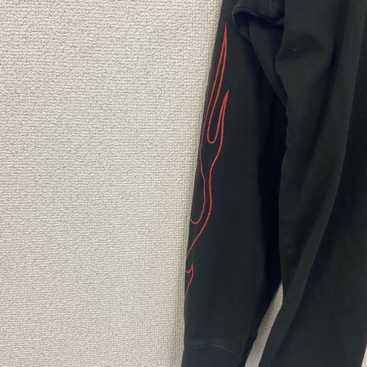 古着 used　HARLEY DAVIDSON　ハーレーダビッドソン　長袖両面プリントTシャツ　黒　ブラック　Lサイズ