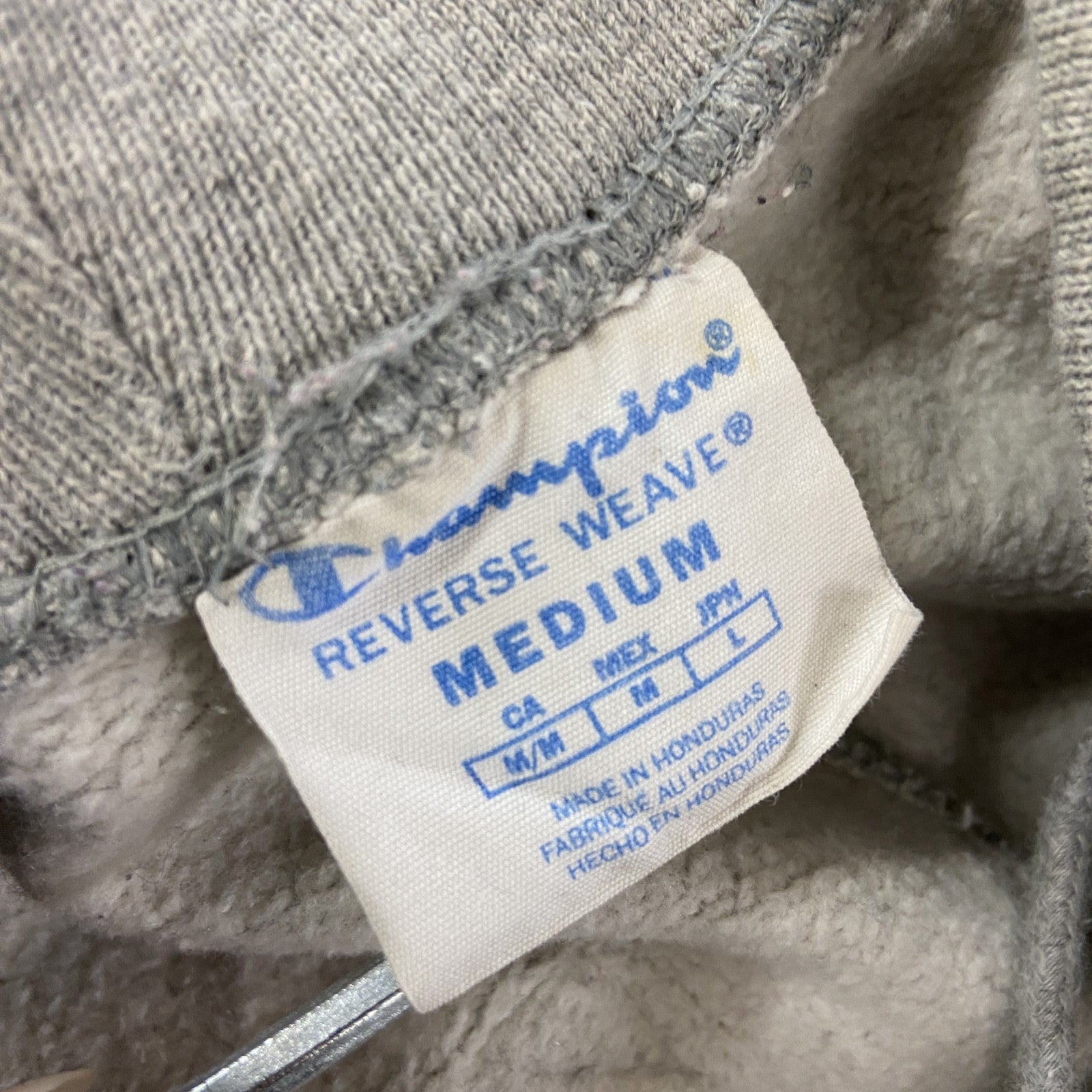 Champion　チャンピオン　リバースウィーブ　スウェットパンツ　カプセルプリント　灰色　グレー　Mサイズ　古着