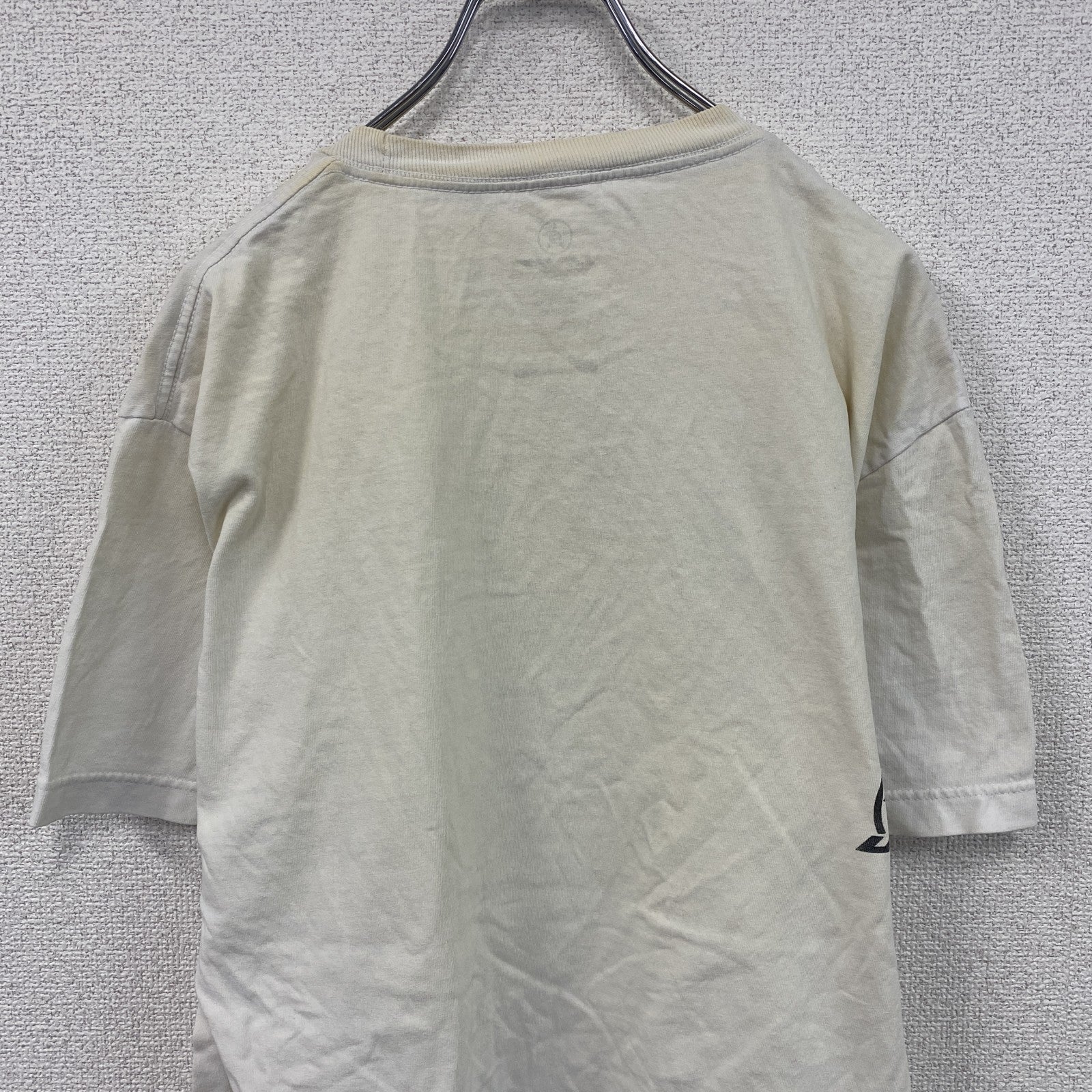 UNIT　半袖プリントTシャツ　ビッグプリント　白　ホワイト　　古着