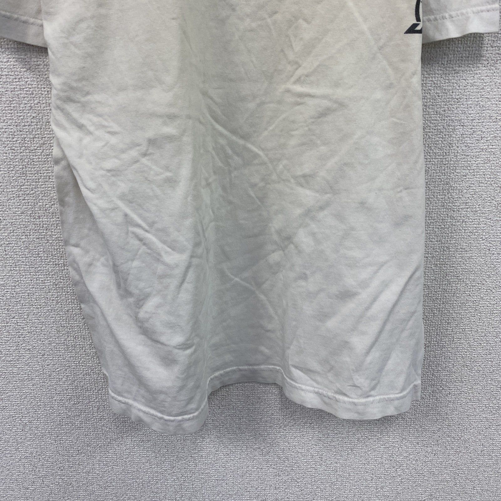 UNIT　半袖プリントTシャツ　ビッグプリント　白　ホワイト　　古着