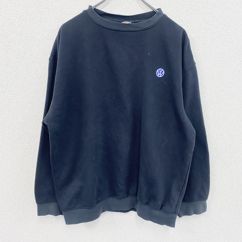 Dickies　ディッキーズ　フォルクスワーゲン　スウェット/トレーナー　ワンポイント　黒　ブラック　Mサイズ　古着