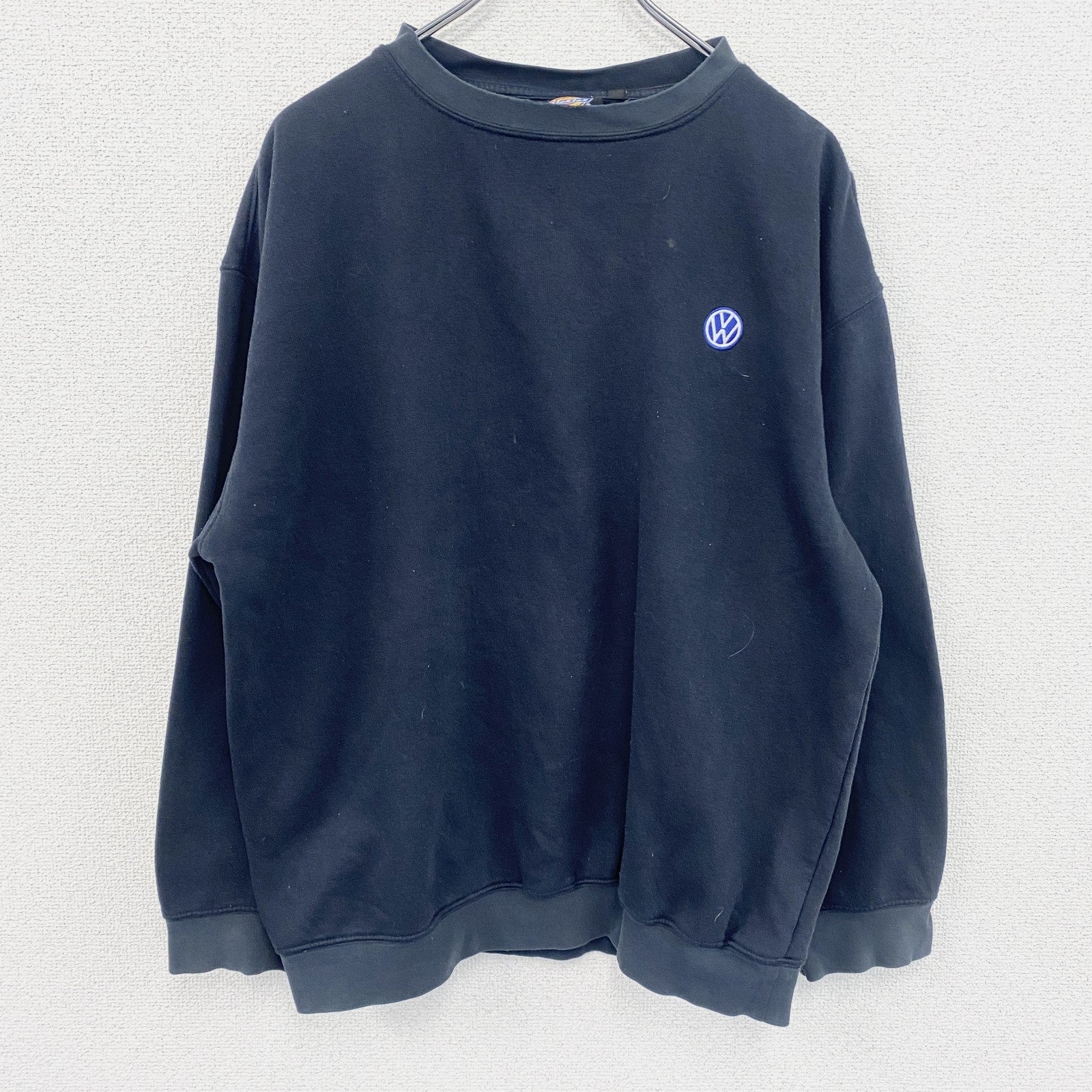 Dickies　ディッキーズ　フォルクスワーゲン　スウェット/トレーナー　ワンポイント　黒　ブラック　Mサイズ　古着