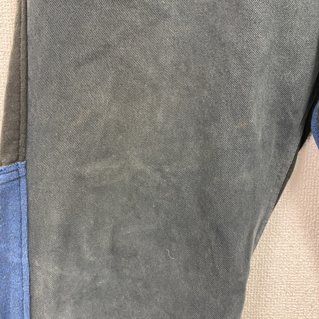 Levi's　リーバイス　502　切り替えスウェットパンツ　ボタンフライ　黒　ブラック　青　ブルー　36サイズ　古着