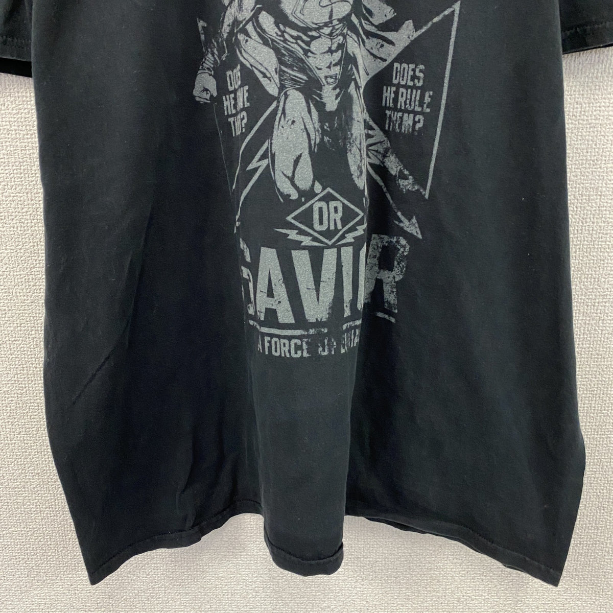 GILDAN　ギルダン　スーパーマン　半袖プリントTシャツ　DCコミックス　ムービーT　黒　ブラック　　　古着