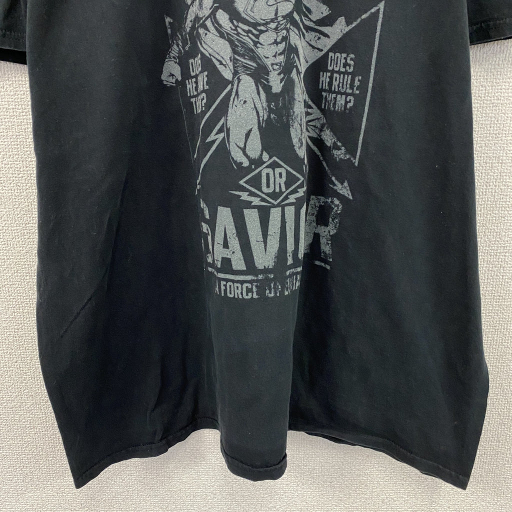 GILDAN　ギルダン　スーパーマン　半袖プリントTシャツ　DCコミックス　ムービーT　黒　ブラック　　　古着